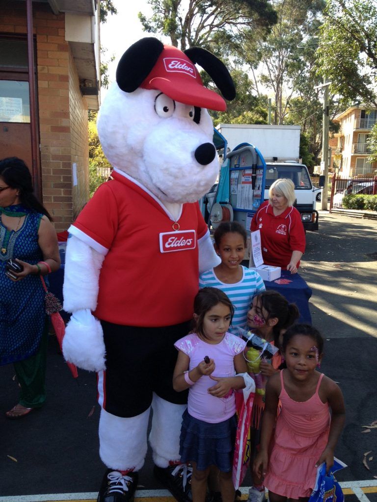 spike the real estate dog at St Anthonys Primary School